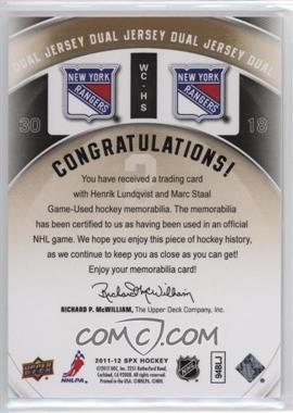 Marc Staal, Henrik Lundqvist