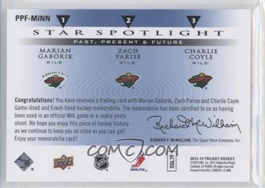 Zach Parise, Marian Gaborik, Charlie Coyle