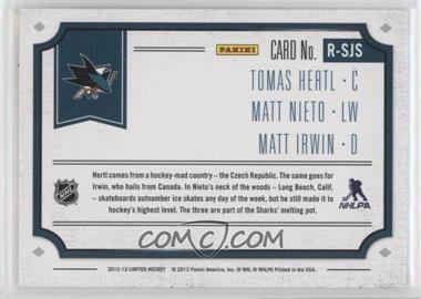 San Jose Sharks (Tomas Hertl, Matt Nieto, Matt Irwin)