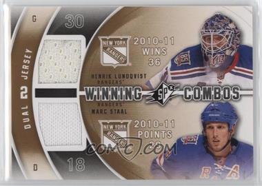 Marc Staal, Henrik Lundqvist