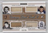 Norm Ullman, Dave Keon, Tim Horton, Bobby Baun
